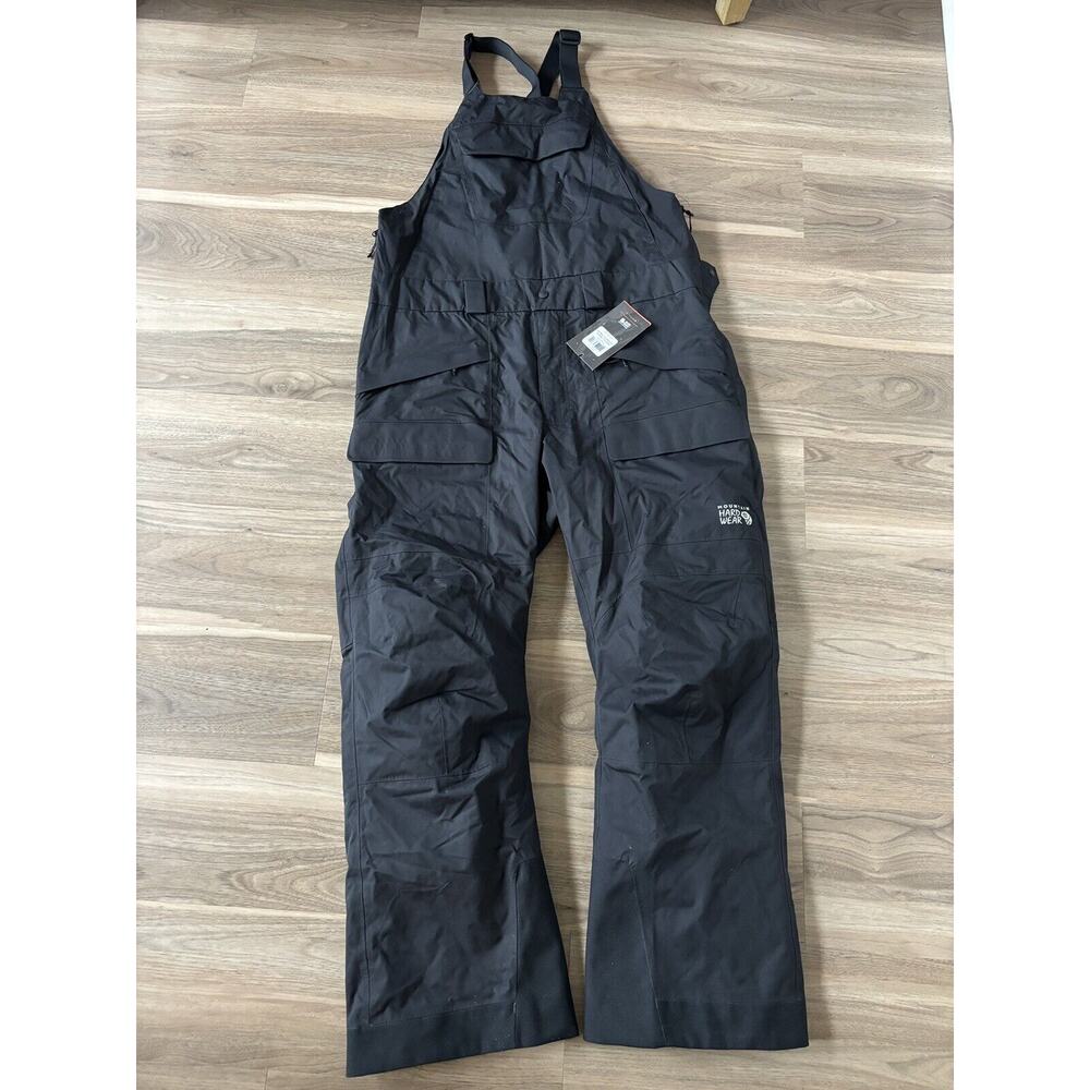 Mountain Hardwear Men’s XL Regular Black Ski/Snowboarding FIREFALL BIB NEW